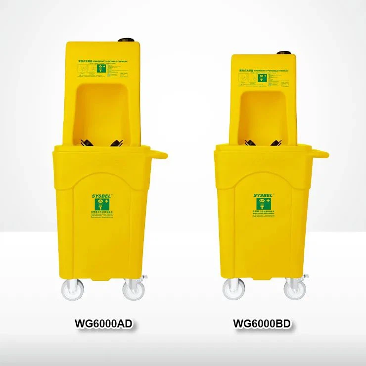 Portable emergency eyewash station