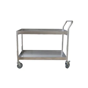 Giỏ hàng phòng thí nghiệm bằng thép không gỉ Sysbel 2 tầng trên bánh xe